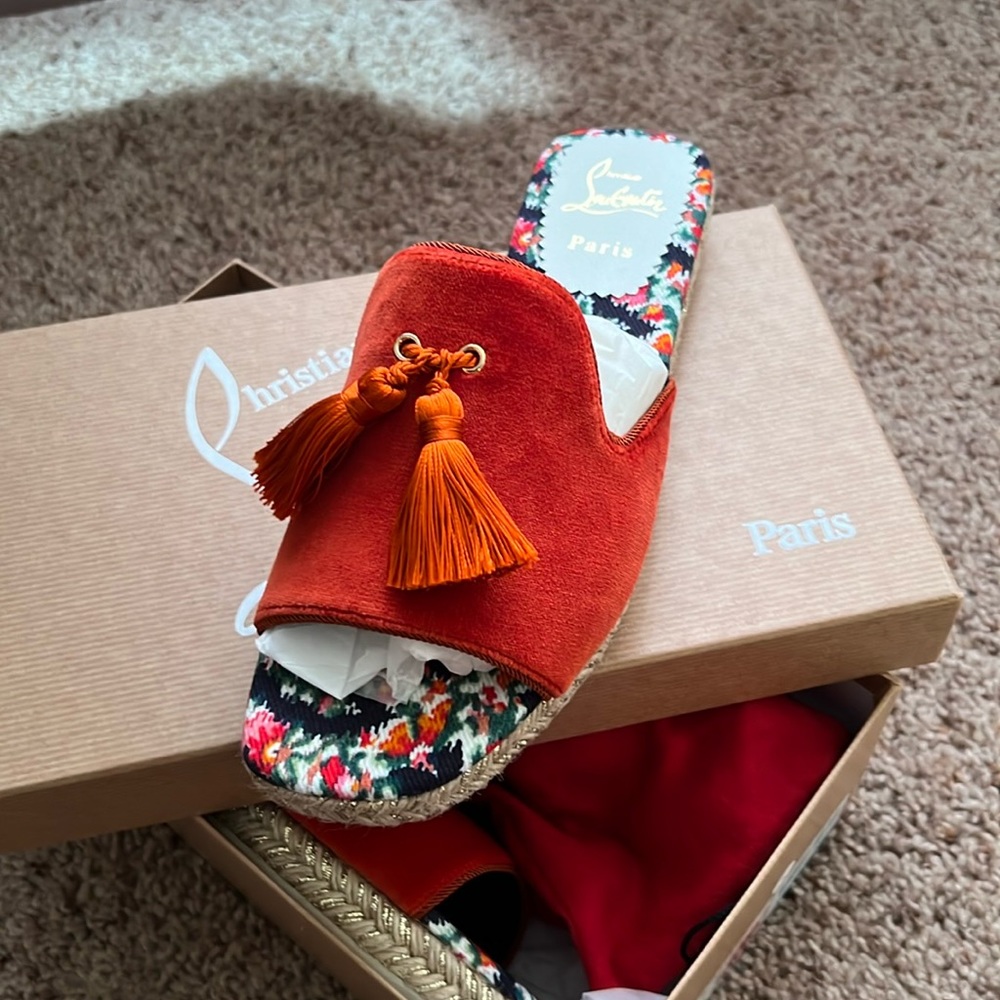 Christian Louboutin Pacha Flat Espadrille Sandal